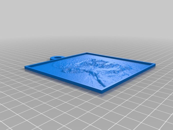 ge de gandhi 2d art personnalisé 3D print model - Mito3D