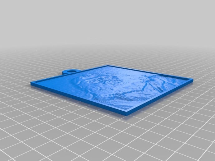 ge jésus 2d art personnalisé 3D print model - Mito3D