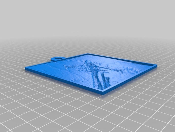 ah le truc de f16 2d art personnalisé 3D print model - Mito3D