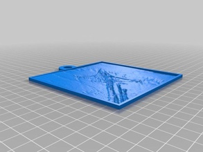 ah truque f16 2d a arte personalizado 3d print model - Mito3D