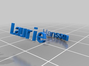 laurie hannson anéis personalizado 3d print model - Mito3D