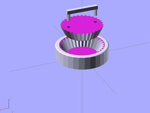cupcake case maker other 3d featured household kitchen newmuseumchallenge parametric thanksgiving useful 3d print model - Mito3D