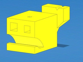 cube whale animals 3d print model - Mito3D