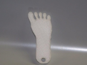 Fuß-Schlüsselanhänger Schlüsselanhänger 3d print model - Mito3D
