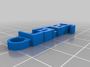 laney keychain organization customized 3d print model - Mito3D