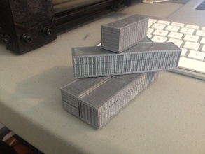 spedizione container da 20 e 40 piedi gli edifici le strutture industria la logistica modello 3d print model - Mito3D
