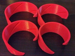 braccialetto del polsino di rotatore separati bracciali 3d print model - Mito3D