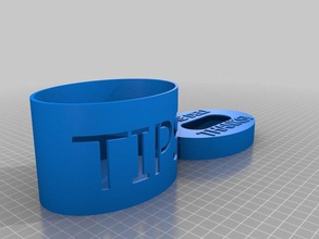 tip jar organization 3d print model - Mito3D