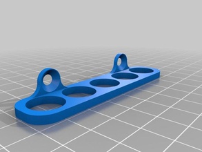 felt-pen-wall-mount-rack - Organisation Halter sharpie tool Wandhalterung 3d print model - Mito3D