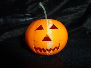 basic jack olantern autodesk 123d food drink candy carve carved green halloween lantern orange pumpkin 3d print model - Mito3D