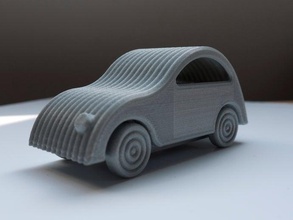 little printed cars 2cv tribute vehicles captured wheels citroen prototype 3d print model - Mito3D