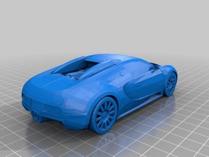 bugatti los vehículos 3d print model - Mito3D