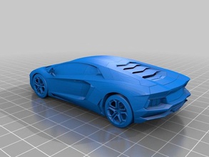 lamborghini aventador des véhicules voiture lamborgini de course 3d print model - Mito3D