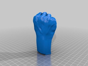 le poing de la sculpture d'autres my3dscanner en vedette main newmuseumchallenge 3d print model - Mito3D