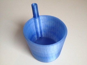 cup build-in straw kitchen dining 3d pla 3d print model - Mito3D