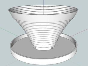 flower vase extensible repaired outdoor garden mug 3d print model - Mito3D