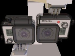 gopro hero 3 supporto 3d fotocamera 3d print model - Mito3D