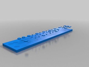 braille-Schrift Zeichen logos 3d print model - Mito3D
