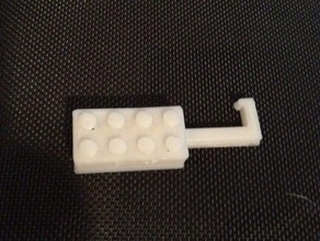2 4 peças lego gancho outros 3d print model - Mito3D