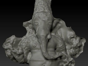 in piedi ganesha sculture mcz froci met met3d 3d print model - Mito3D