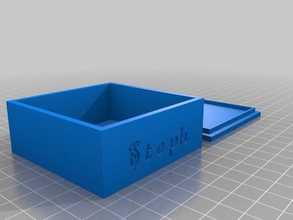 steph box containers customized 3d print model - Mito3D