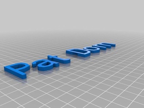 my customized replicator 2 nameplate 3d printer parts 3d print model - Mito3D