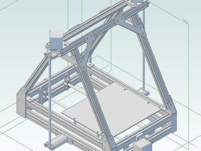 mendelmax other aluminum extrusion cnc machine extrusions frame misumi reprap t-slot 3d print model - Mito3D