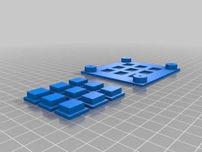 simple keypad other openscad 3d print model - Mito3D