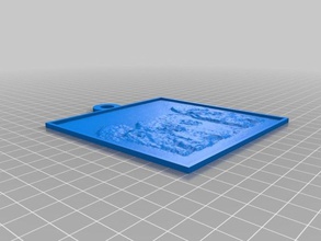 devins poodle lithopane 2d a arte personalizado 3d print model - Mito3D