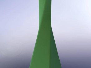 trenzado de los vasos 1 decoración florero 3d print model - Mito3D
