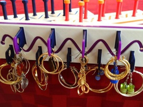 earring rack organization earrings storage jewelry box 3d print model - Mito3D