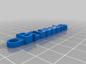 bruxelles keychainzipper de l'organisation personnalisé 3d print model - Mito3D