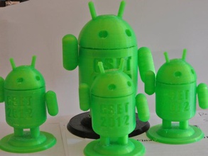 customizable android guy text containers customizer parametric 3d print model - Mito3D