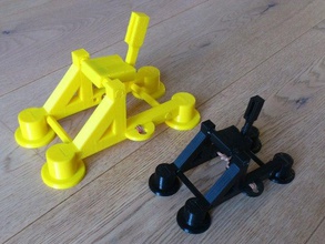 parametric seej penny catapult all parts single stl mechanical toys 3d print model - Mito3D