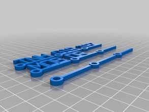 keychain 3 keychains customized 3d print model - Mito3D