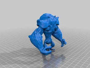 hard shell 1 criaturas monstro nittee grittee surto lago 3d print model - Mito3D