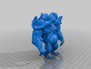 cáscara dura de 2 criaturas monster nittee grittee brote lago juguete juguetes 3d print model - Mito3D