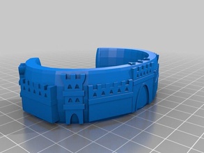 el castillo de pulsera iniciales ljy pulseras 3d print model - Mito3D