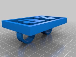 customized word rings 3d print model - Mito3D