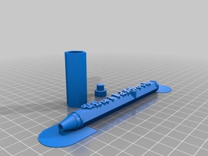 ubuildabook pen office customized 3d print model - Mito3D