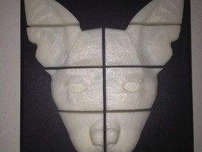 dog head. diğer hayvan özellikli 3d print model - Mito3D