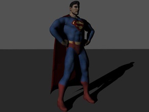 ready print superman sculptures model printable 3d print model - Mito3D