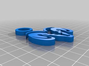dodge logo Anahtarlık özelleştirilmiş 3d print model - Mito3D