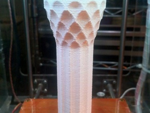 scalloped column other chris palmer 3d print model - Mito3D
