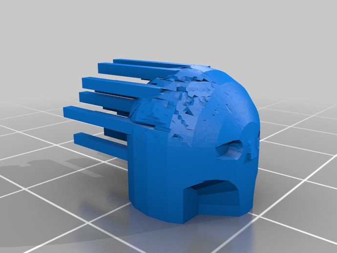 head hair other face tinkercad 3d experiment test 3D print model - Mito3D