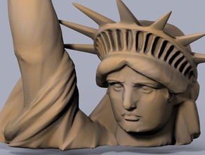 high resolution statue liberty planet apes edition other lady 3d print model - Mito3D