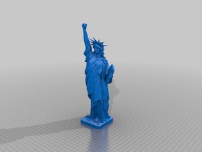 statue liberty fist other lady mashup 3d print model - Mito3D