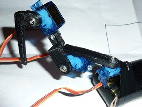 mini servo bağlar diğer 3d motor Robotik taslak 3d print model - Mito3D