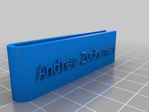 andrew money clip accessories customized 3d print model - Mito3D