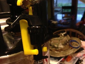 beer keg spout holder diy hanger soda 3d print model - Mito3D